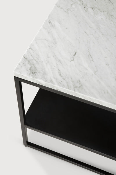 Stone Side Table - White Carrara