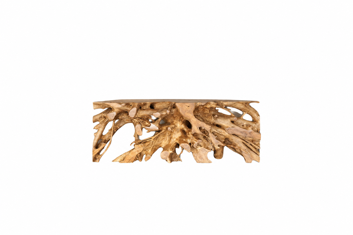 Teak Root Console Table