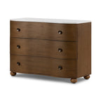 Tegan Marble Chest - Distressed Black