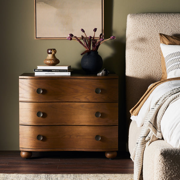 Tegan Nightstand - Toasted Oak