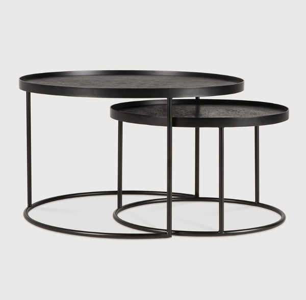 Tray Coffee Table Set - Round