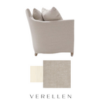 Victor Condo 86" Sofa - Cleary Flax/ Whitewash