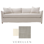 Victor Condo 86" Sofa - Cleary Flax/ Whitewash