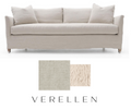 Victor Condo 86" Sofa - Shelter Performance Flax/Wheaton Linen
