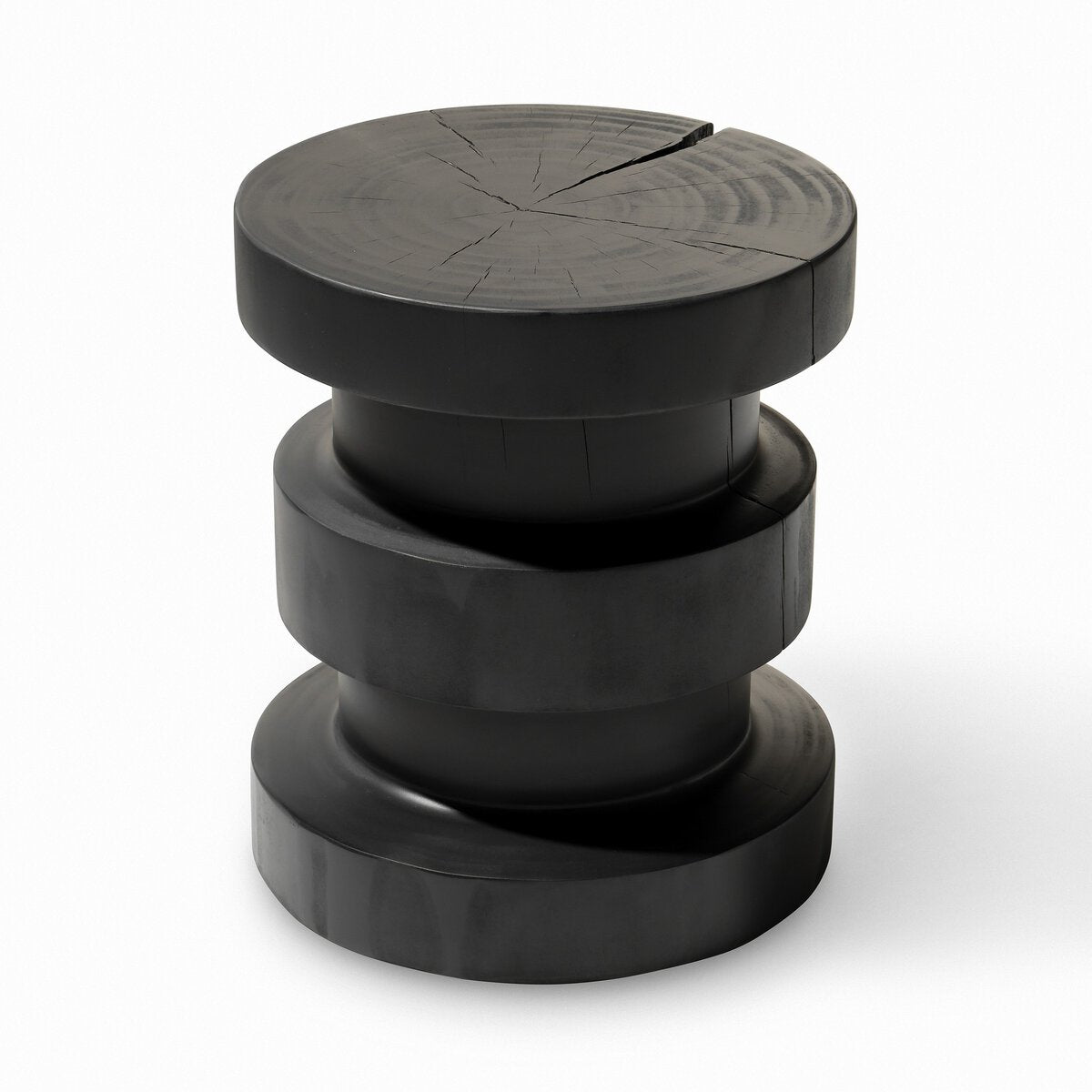 Ynez End Table- Black Pine