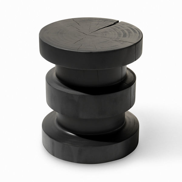 Ynez End Table- Black Pine