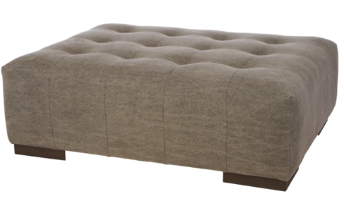 Arden Ottoman - Bracco Tan Leather