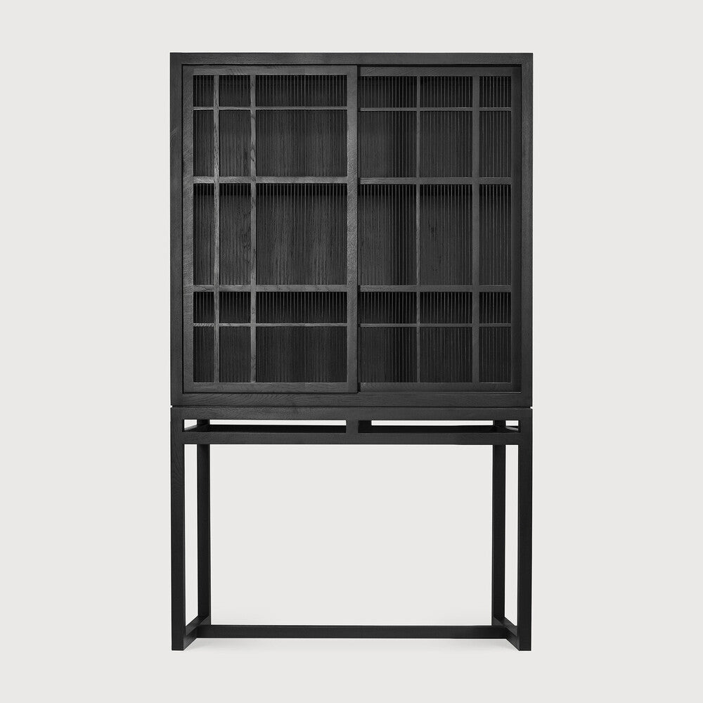 Burung Cupboard - Black - 2 Sliding Doors