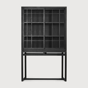 Burung Cupboard - Black - 2 Sliding Doors