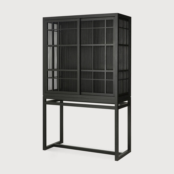 Burung Cupboard - Black - 2 Sliding Doors