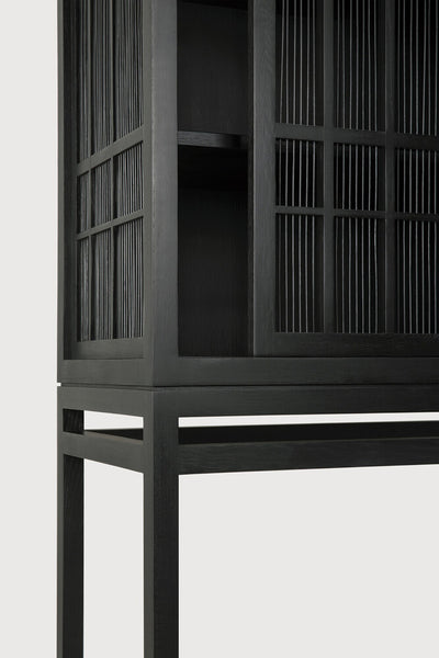 Burung Cupboard - Black - 2 Sliding Doors