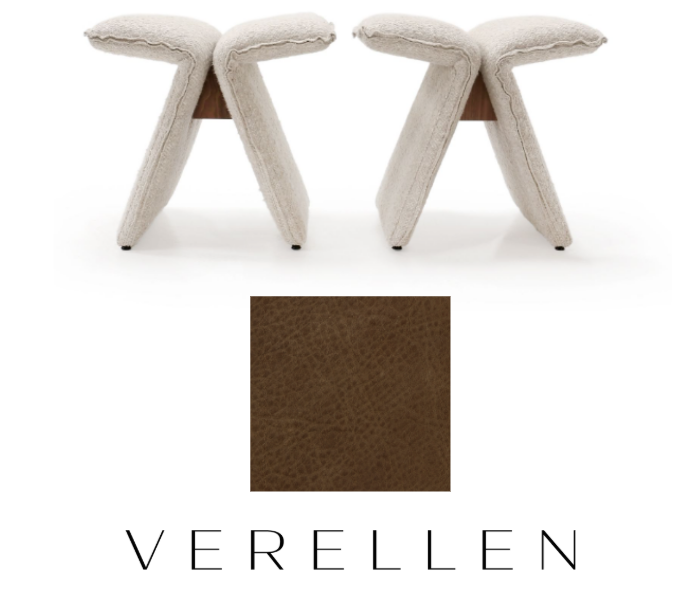 Butterfly Stool - Wild West Boot Straps Leather