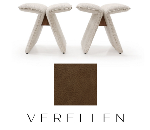 Butterfly Stool - Wild West Boot Straps Leather