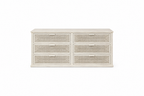 Santa Barbara 6 Drawer Dresser - White Wash
