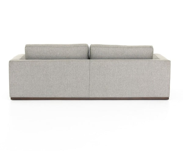 Clayton 98" Sofa - Silver