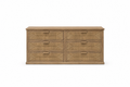 Santa Barbara 6 Drawer Dresser - Natural