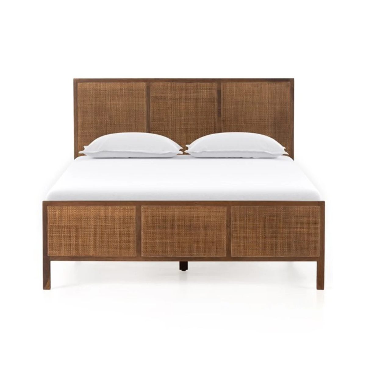 Melbourne Bed - Brown Wash