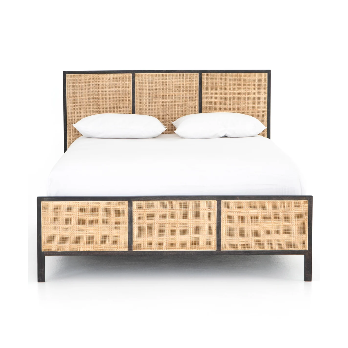 Melbourne Bed - Black & Natural