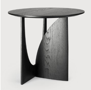 Geometric Side Table - Black