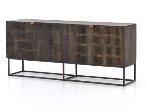 Kirby Sideboard - Carved Vintage Brown