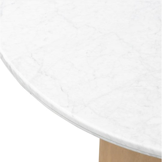 Pilar 48" Dining Table - White Marble