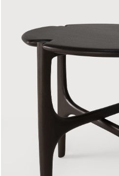 PI Side Table - Varnished Mahogany Dark Brown