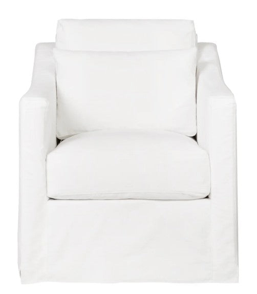 Rebecca Swivel Chair - Miles White