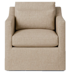 Rebecca Swivel Chair - Miles Oatmeal