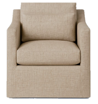 Rebecca Swivel Chair - Miles Oatmeal