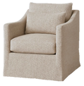 Rebecca Swivel Chair - Miles Oatmeal