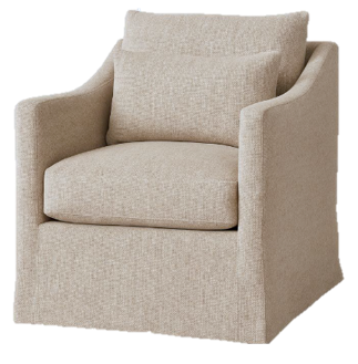 Rebecca Swivel Chair - Miles Oatmeal