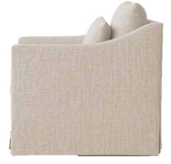 Rebecca Swivel Chair - Miles Oatmeal