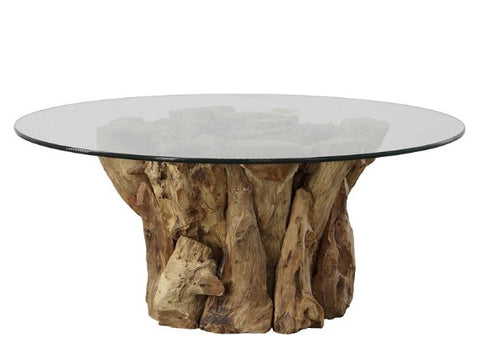 Teak and Glass Coffee Table