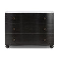 Tegan Marble Chest - Distressed Black