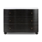 Tegan Marble Chest - Distressed Black
