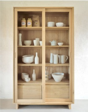 Wave Cupboard - 2 Sliding Doors/2 Drawers