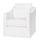 Rebecca Swivel Chair - Denim White