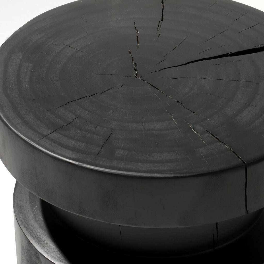 Ynez End Table- Black Pine