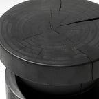 Ynez End Table- Black Pine