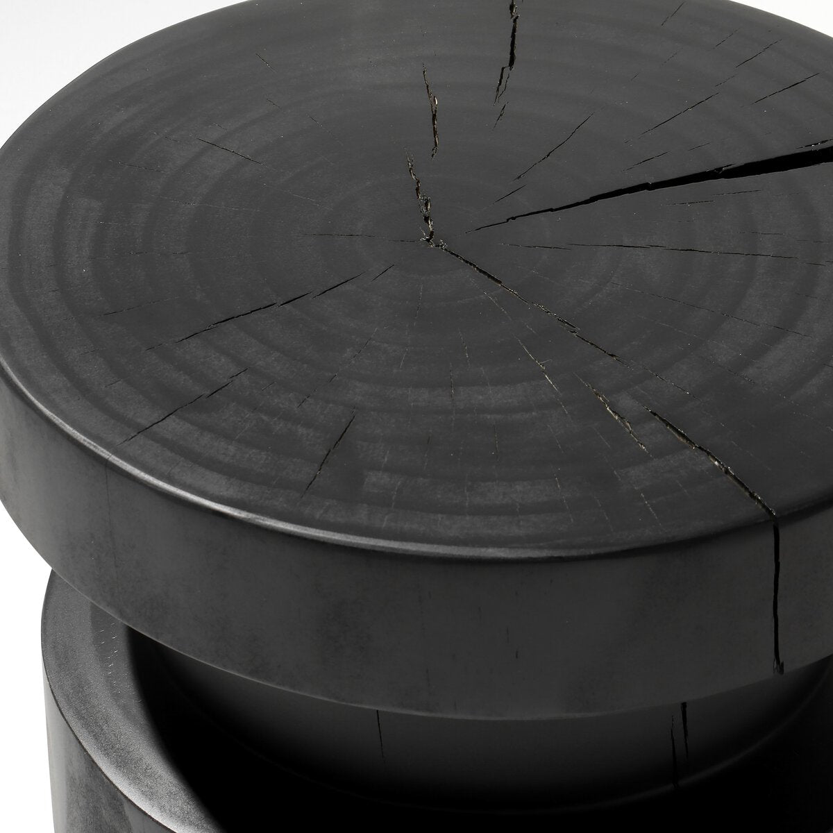 Ynez End Table- Black Pine