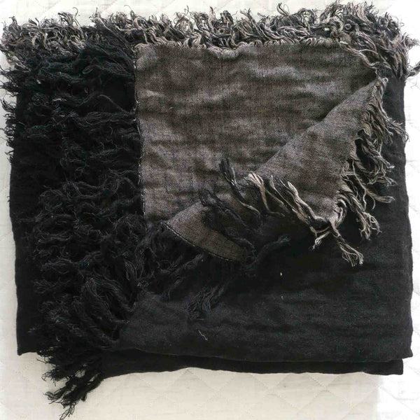 Abbey Throw - Charcoal