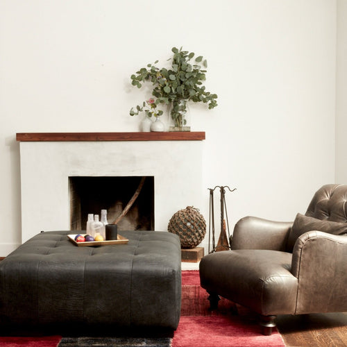 Arden Ottoman - Indiana Charcoal