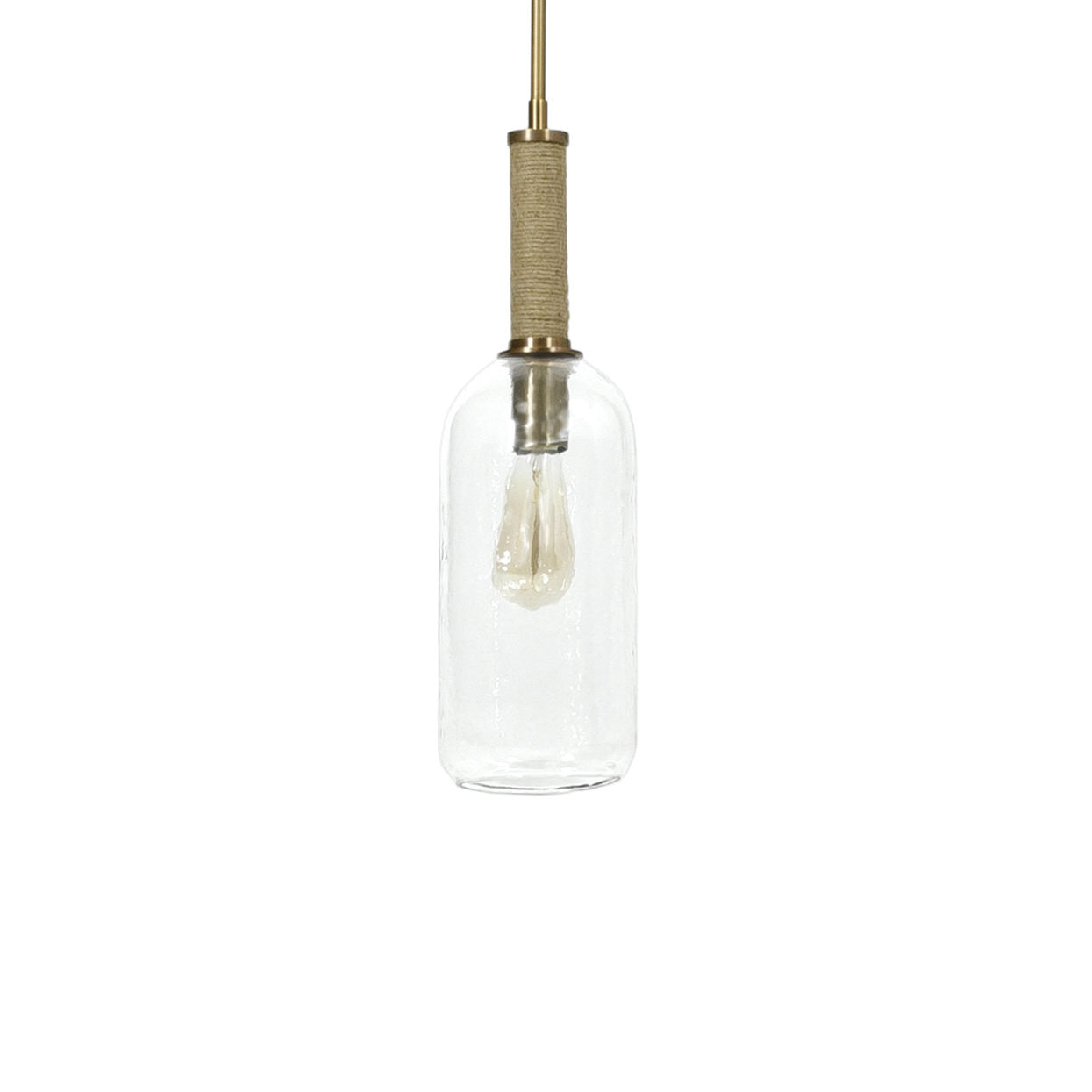 Bronson Pendant Long - Brass