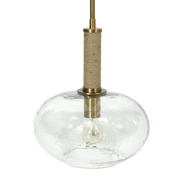 Bronson Pendant Wide - Brass