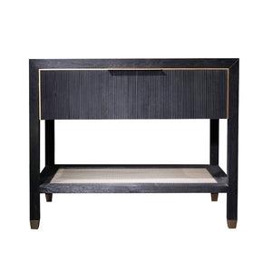 Clara Nightstand - Onyx/Brass