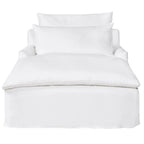 Donato Double Chaise - Otis White