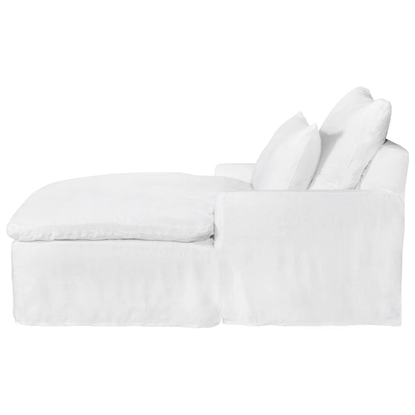 Donato Double Chaise - Otis White