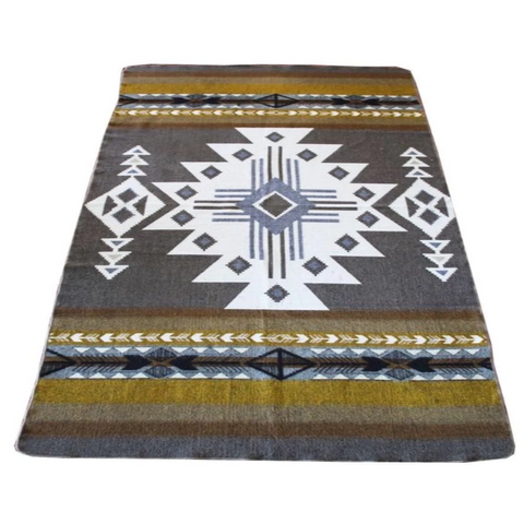 'Inca Mustard' Reversible Blanket