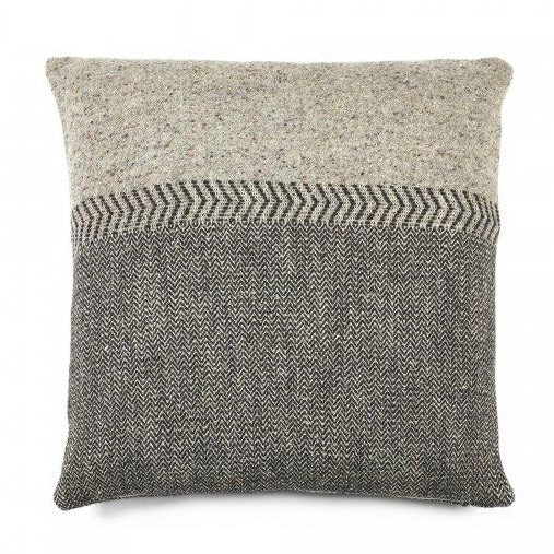 Jules Pillow - Black Herringbone