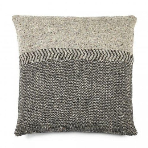 Jules Pillow - Black Herringbone